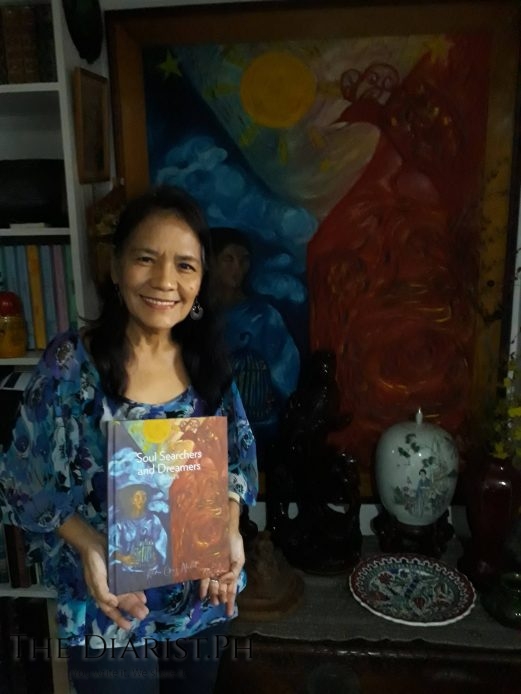 The author with her newly launched book, 'Soul Searchers and Dreamers, Volume II'