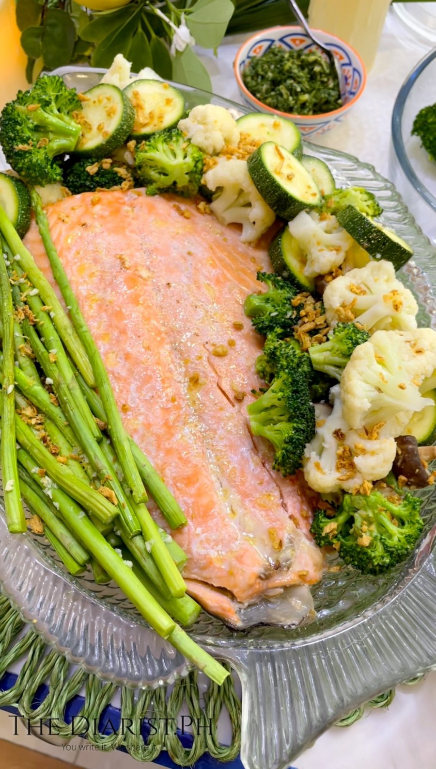 image0 (1) Baked salmon with roasted asparagus, broccoli, zucchini, and cauliflower