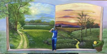 Twinning golf and painting: <br> My sunrise-to-sunset fairway tableaux