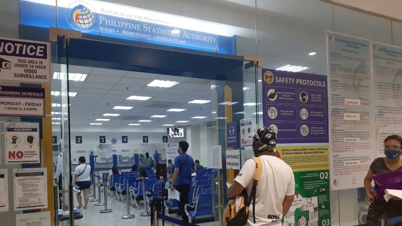 Philippine Statistics Authority office in South Park Center (1)