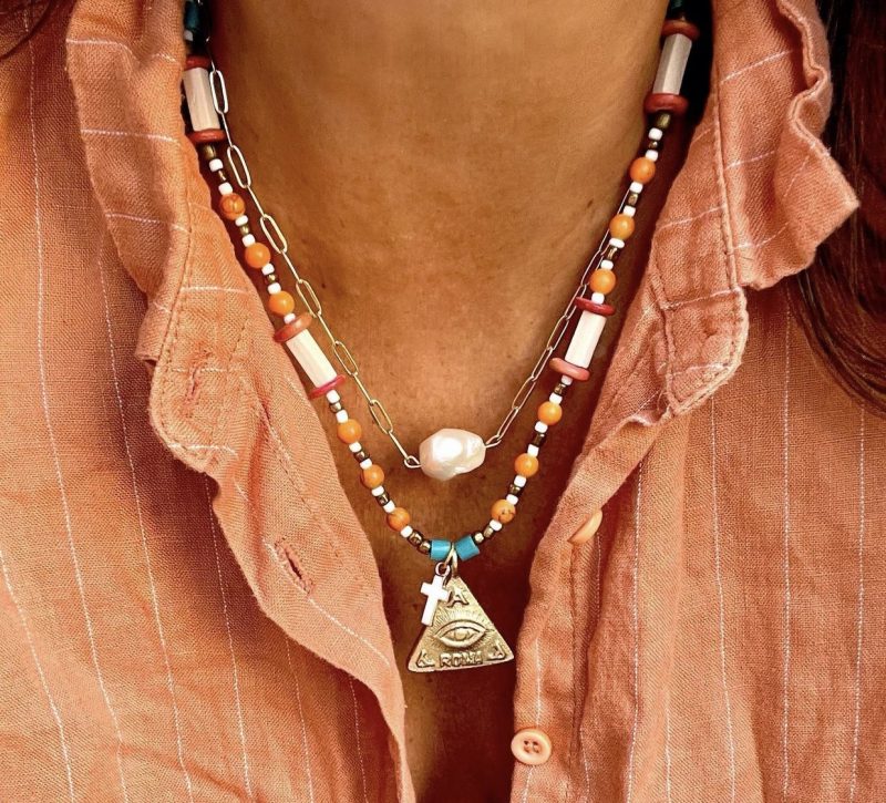 2nd MAIN Ganas Agimat with eye and Bellina solitare mini baroque by Angkan