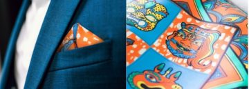 Give your message to dad—in silk pocket squares