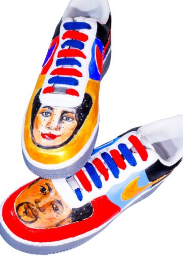 ICANSERVE auctions off one-of-a-kind art sneakers to fight breast cancer