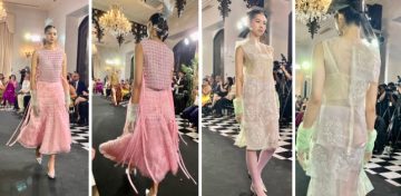 Dennis Lustico's exceptional fabric manipulation and detailing in Pamana