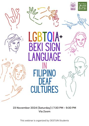 Deaf and LGBTQIA+: 'Beki' sign language webinar set