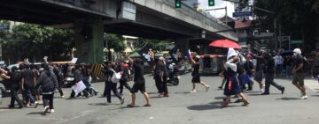 I found myself right smack among the rioters in Mendiola