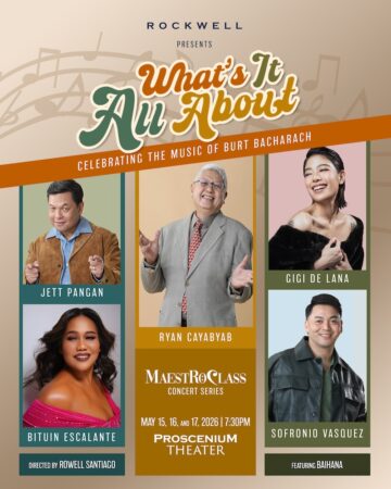 Ryan Cayabyab does Burt Bacharach music at Proscenium