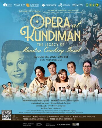 MSO honors soprano Conching Rosal at FEU Auditorium