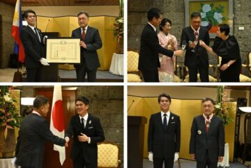 Former Cabinet secretary Cesar V. Purisima receives Order of the Rising Sun, Gold and Silver Star